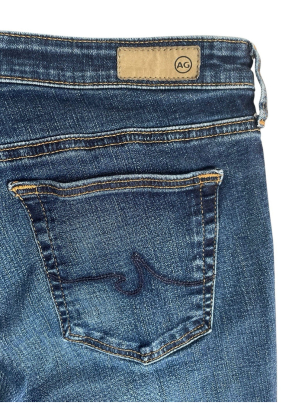 AG Adriano Goldschmied Stevie Ankle Jeans 30 Slim Straight Medium Wash Stretch - Picture 10 of 10